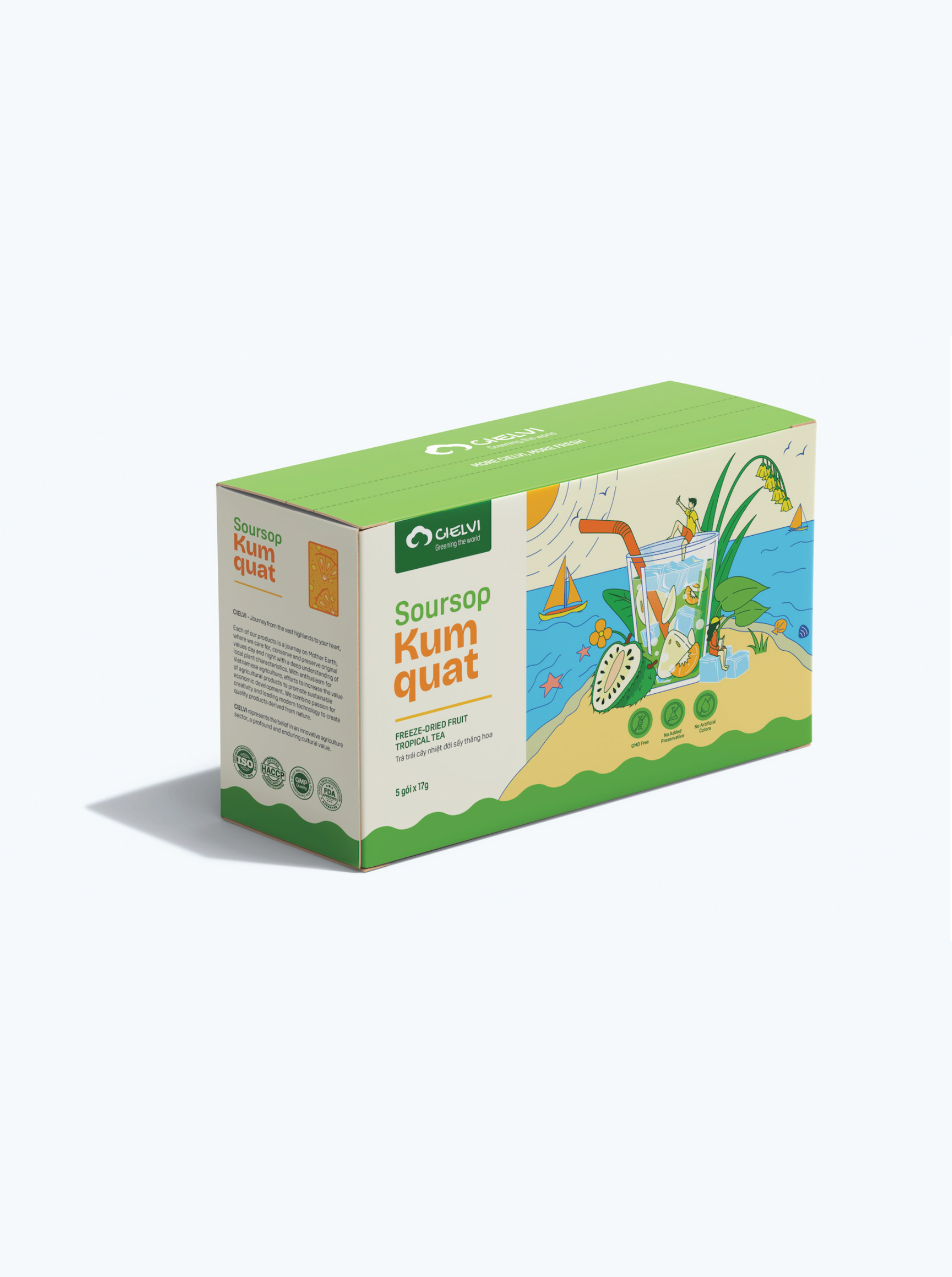 SOURSOP KUMQUAT TROPICAL FRUIT TEA